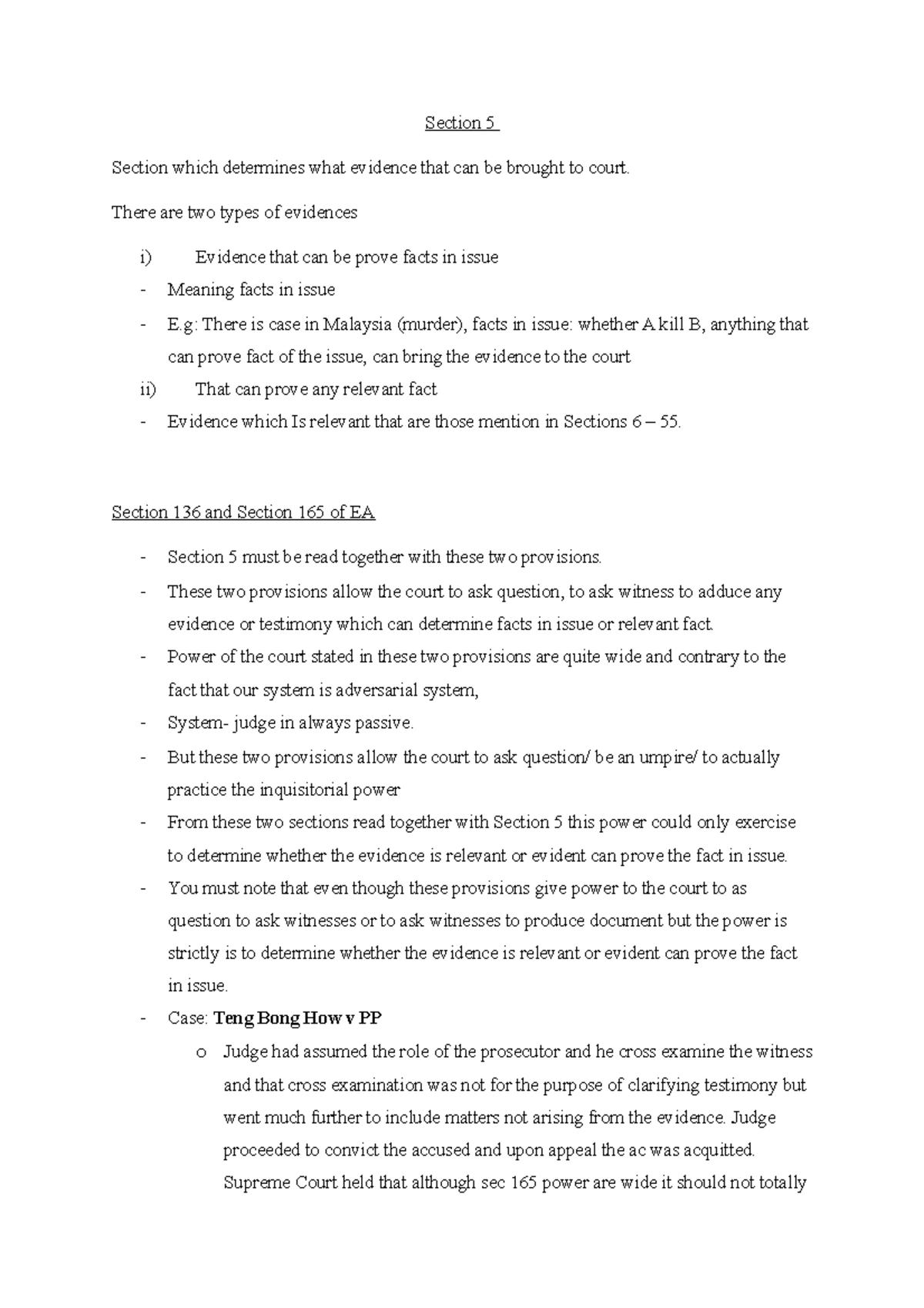 Section 5 of Evidence Act - Section 5 Section which determines what ...