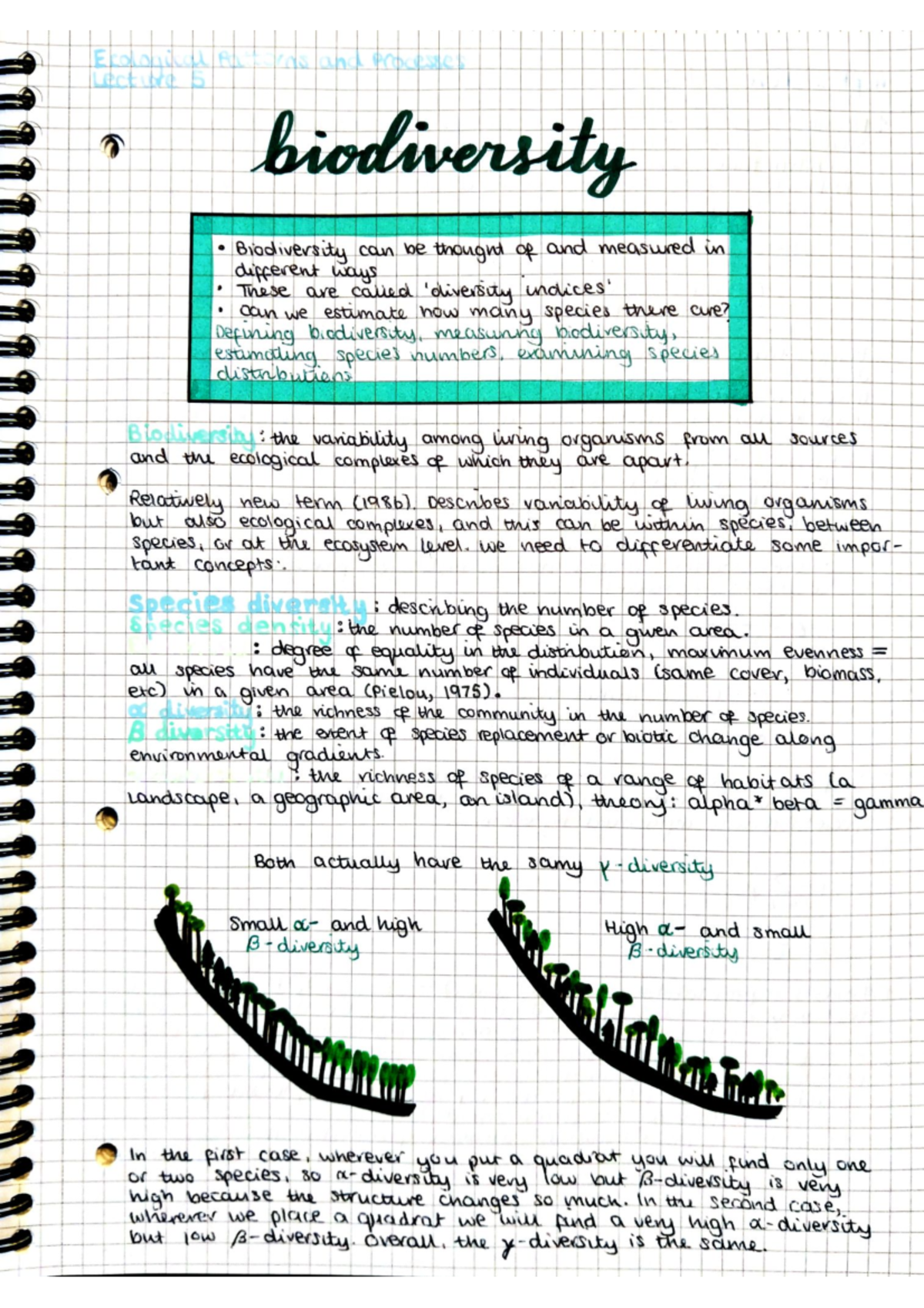 Biodiversity - Lecture notes 6a - 3333 333 / / - Biodwendgc 9 309 ...