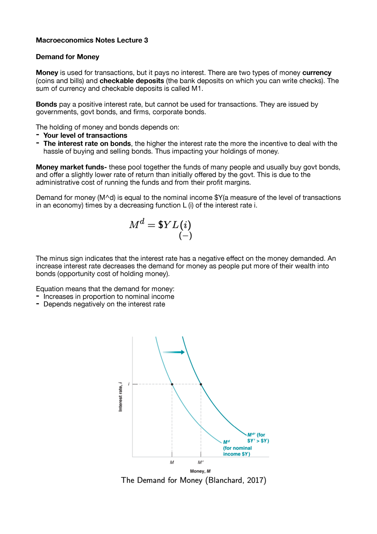 Macroeconomics Notes For Lecture 3 Pdf - Macroeconomics Notes Lecture 3 ...