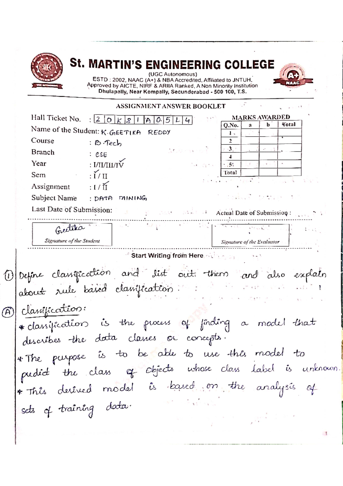 Dmmm Data Mining Studocu