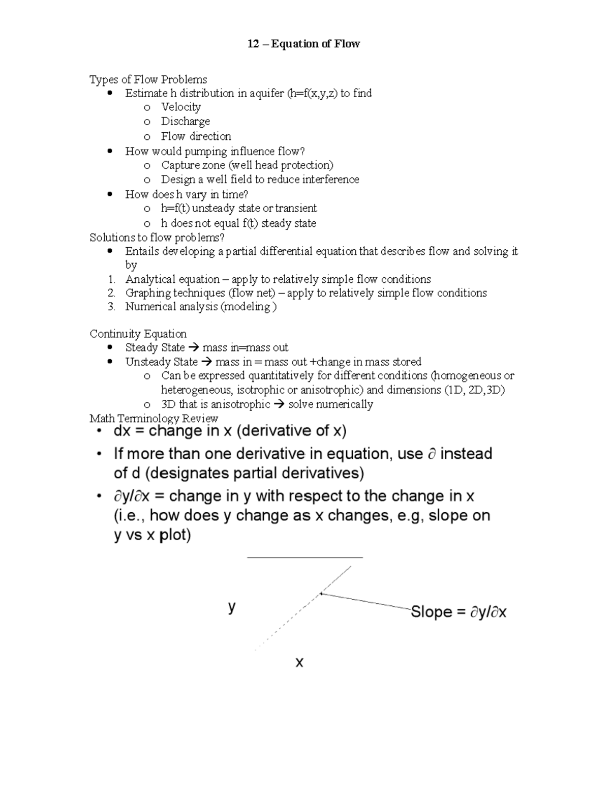 12-equations-of-flow-types-of-flow-problems-estimate-h-distribution