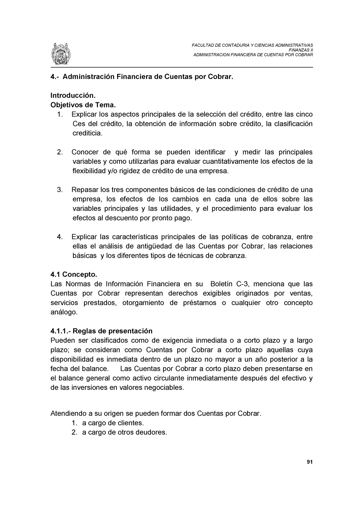 Administracion Financiera Capitulo 4 Cuentas Por Cobrar E Inventarios Administracion 7803