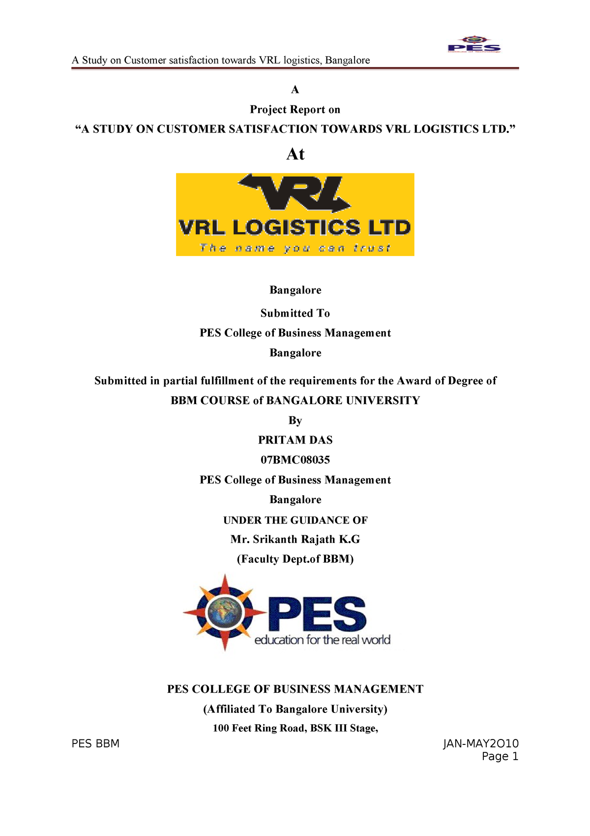 vrl logistics case study