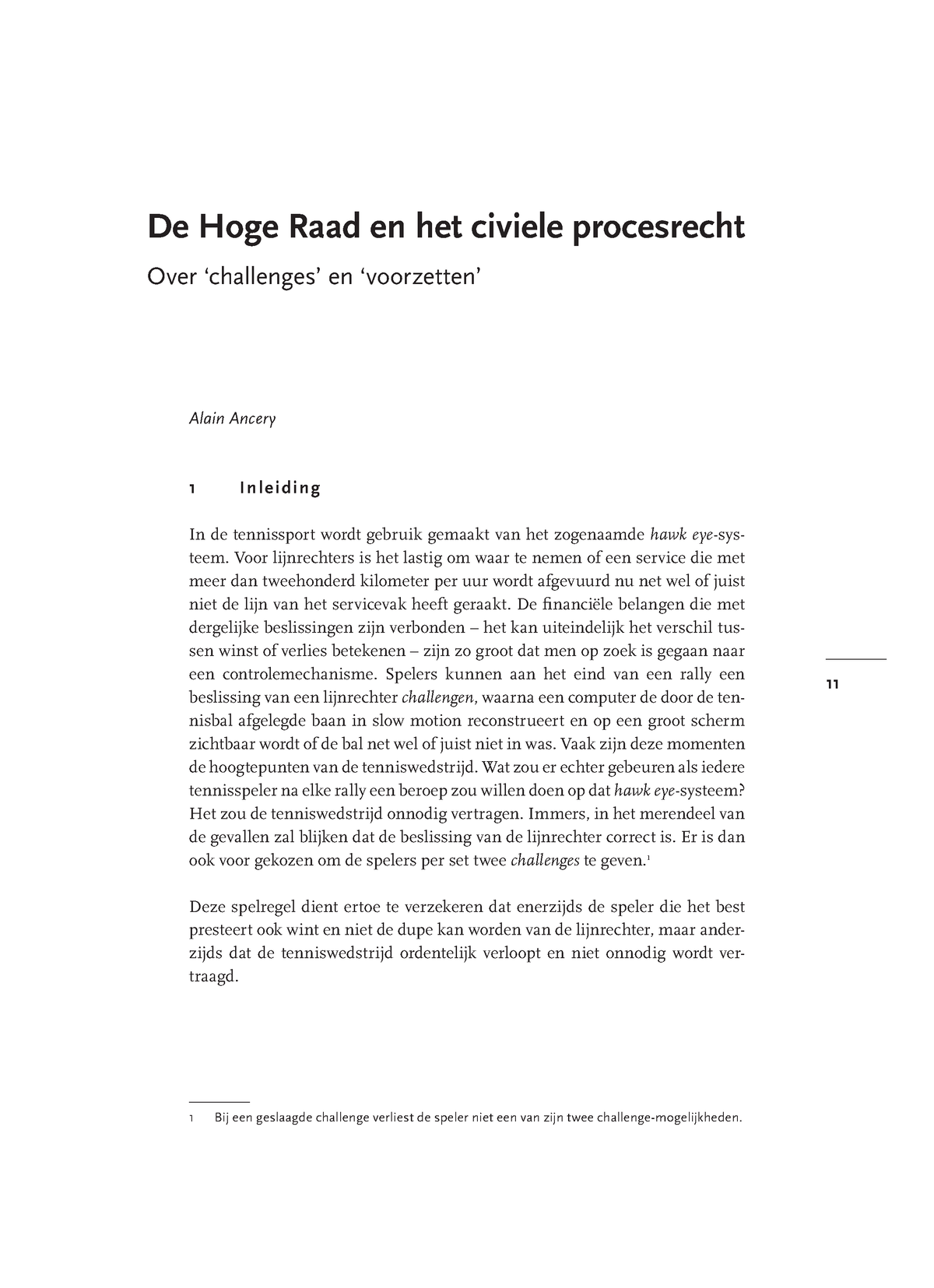 De Hoge Raad En Het Civiele Procesrecht - 11 De Hoge Raad En Het ...