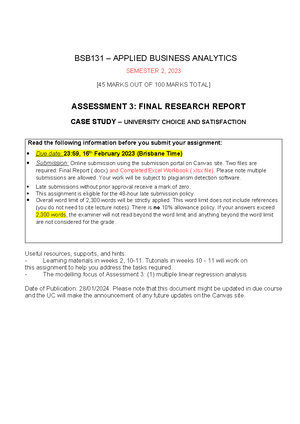 AMB211 A1 N11278722 - A1 Brand Positioning analysis AMB Charli Barber ...