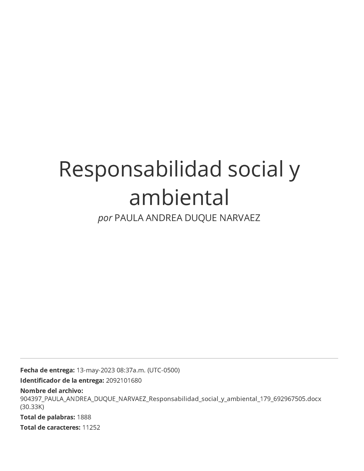 Turniting Responsabilidad Social Y Ambiental - Responsabilidad Social Y ...