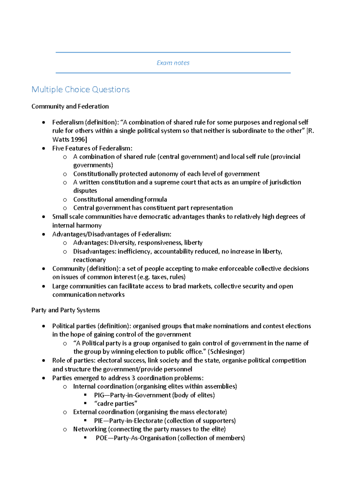 Final EXAM Notes - Warning: TT: Undefined Function: 32 Warning: TT ...