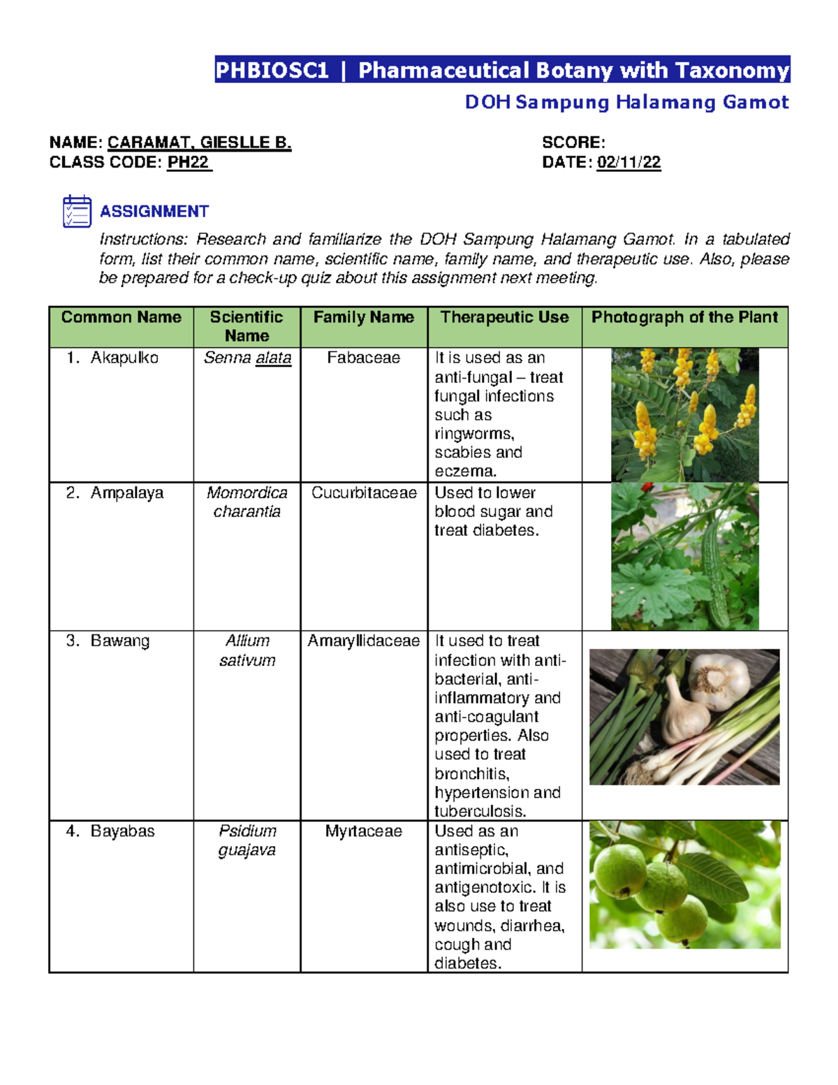 Ph22 Caramat 10 Halamang Gamot Approved By Doh Phbiosc1