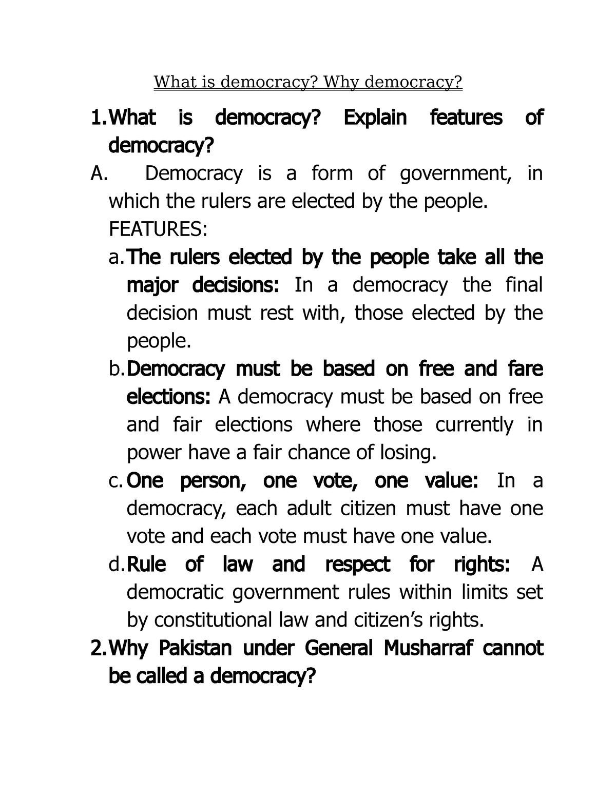 what is democracy why democracy essay