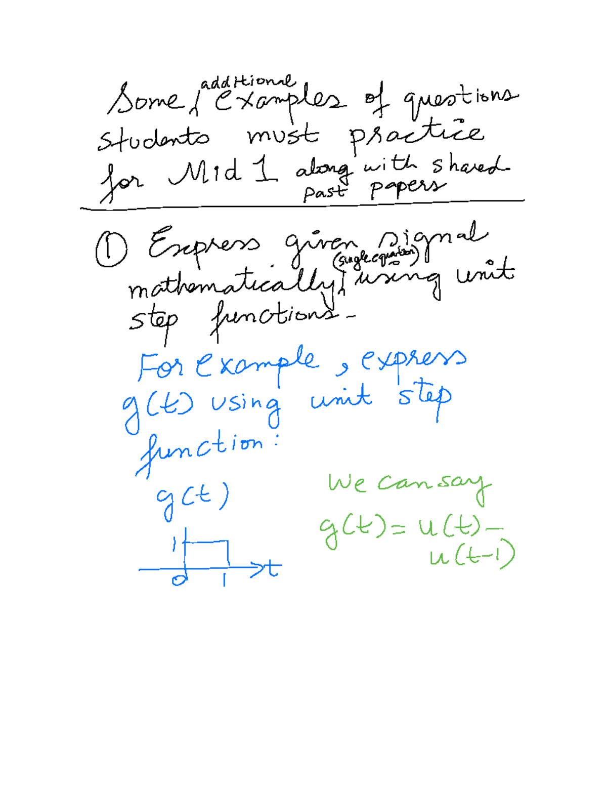 Practice Questions - Somepadditionalexamples of questions students must ...