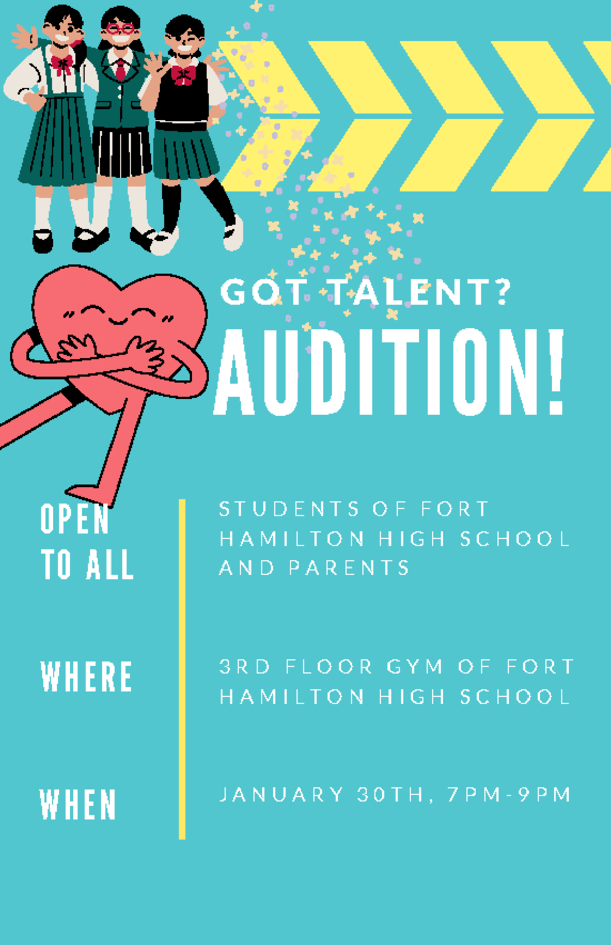 Canva Poster Project Sketch Kenny Liu - POL 1101 - AUDITION! OPEN TO ...