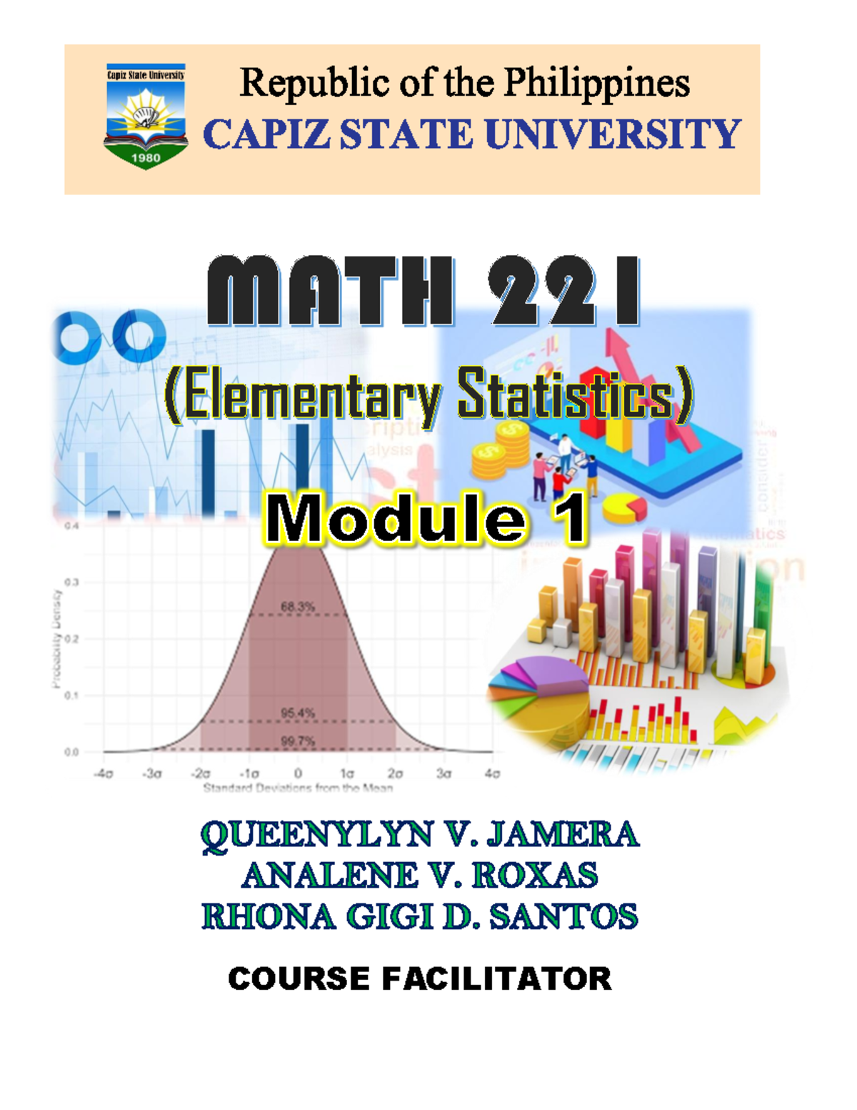 statistic math example modules - COURSE FACILITATOR College of ...
