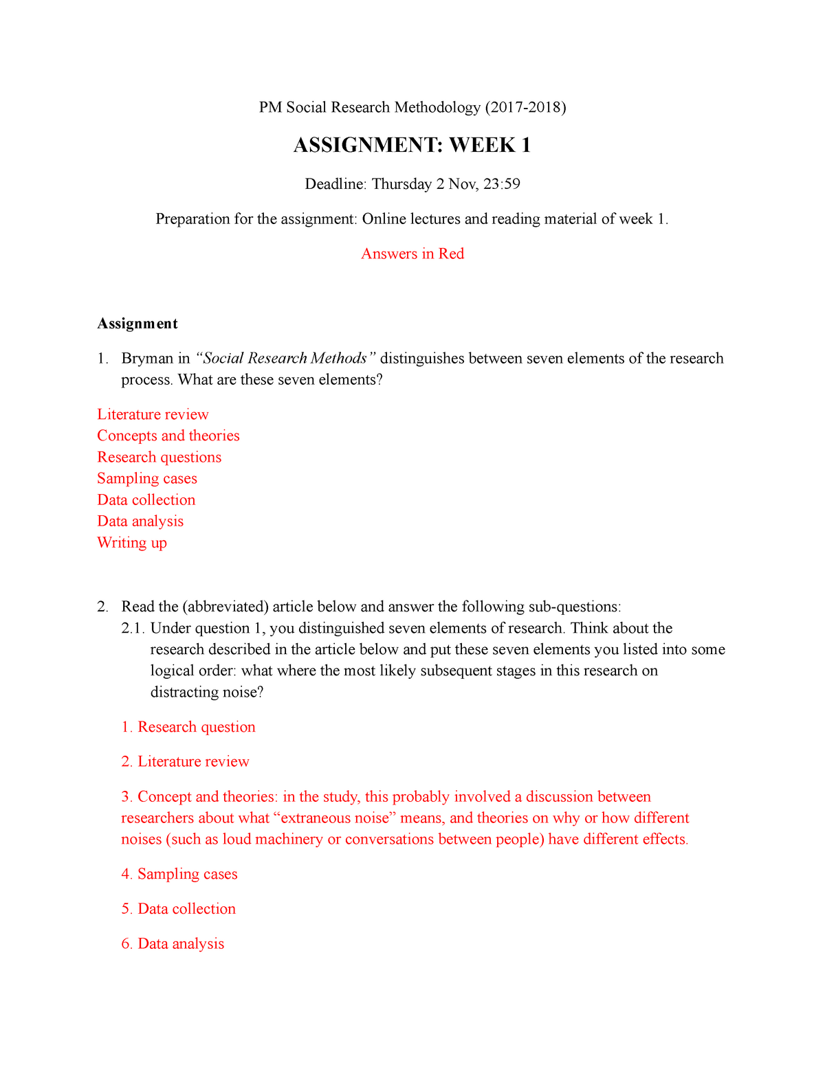 assignment answer pdf