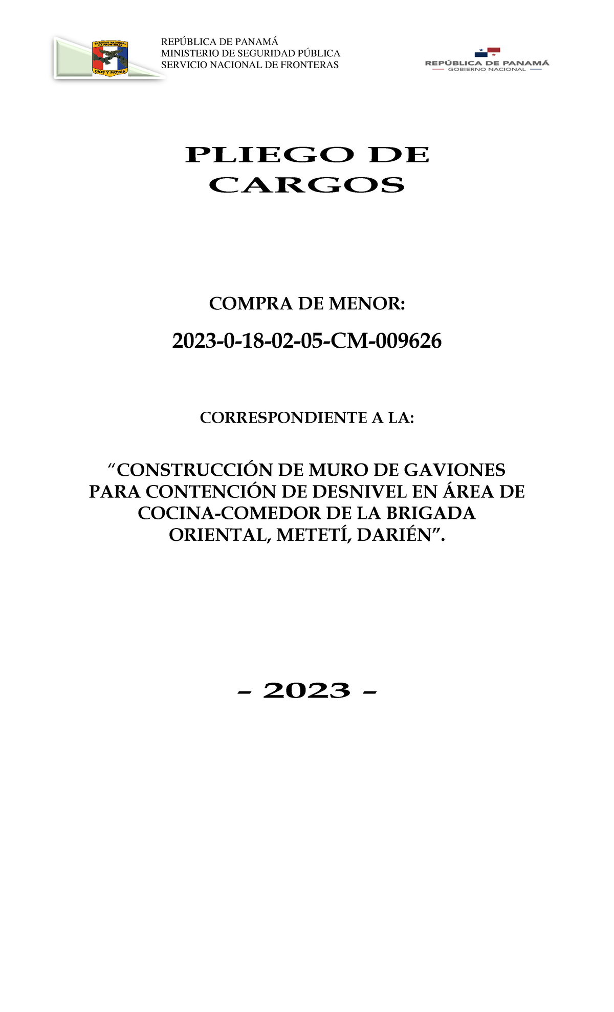 Pliego+DE+MURO+DE+ Contenci%c3%93N+ - MINISTERIO DE SEGURIDAD PÚBLICA ...