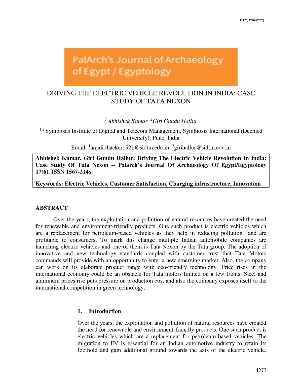 case study on electric vehicles in india