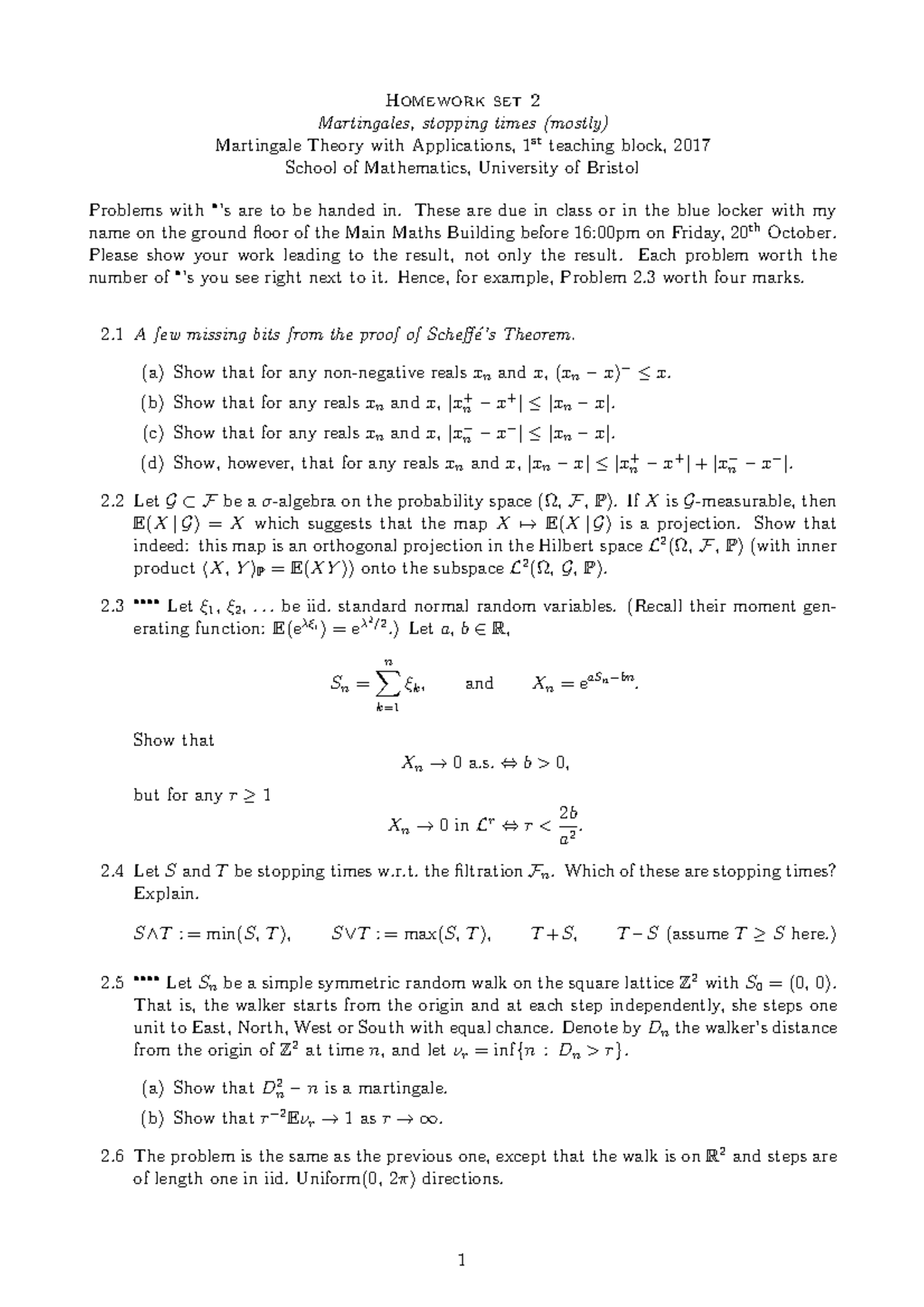 Math36204 2017 2018 Assignment 2 Studocu