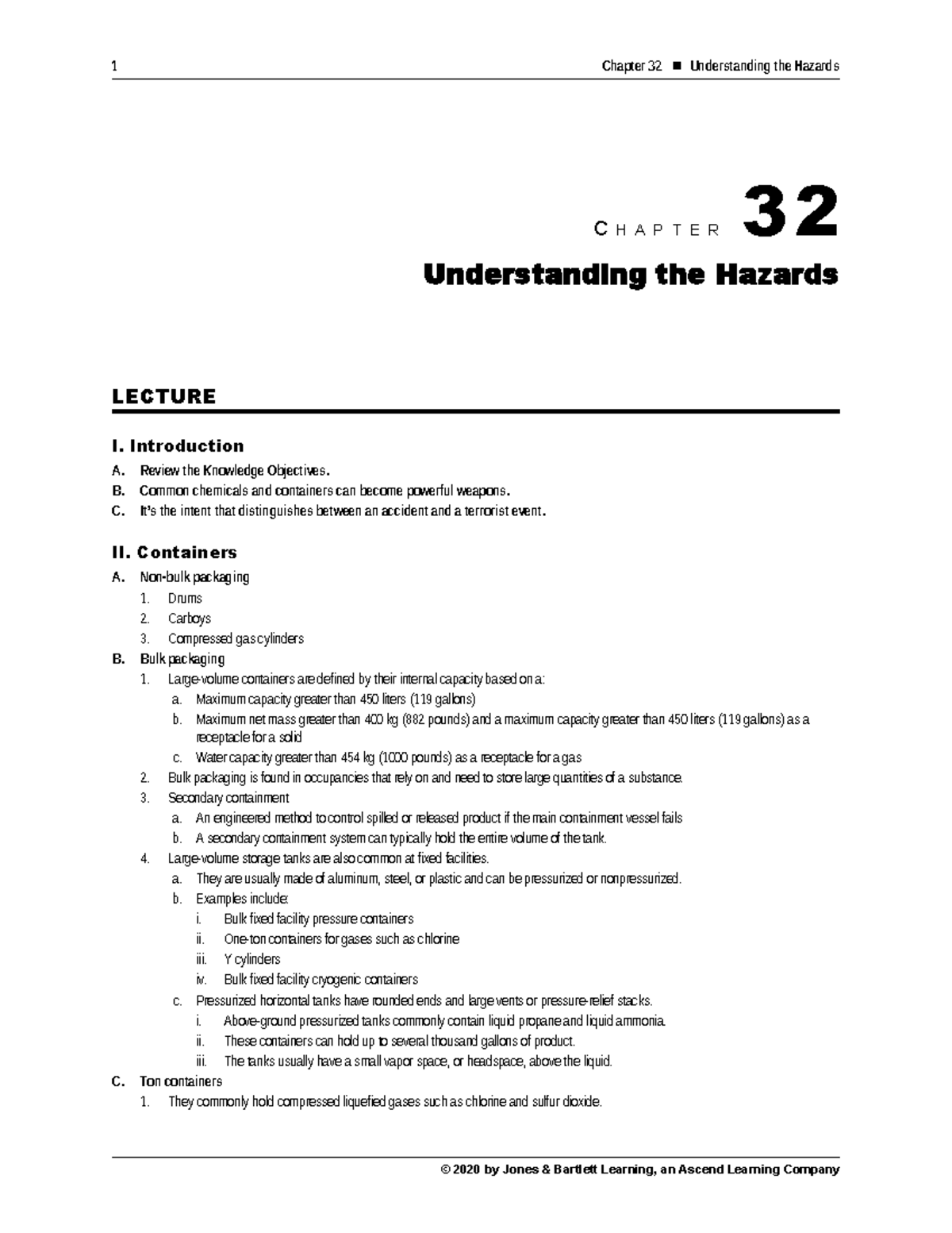 9781284151343 LOUT CH32 - C H A P T E R 3 2 Understanding the Hazards ...