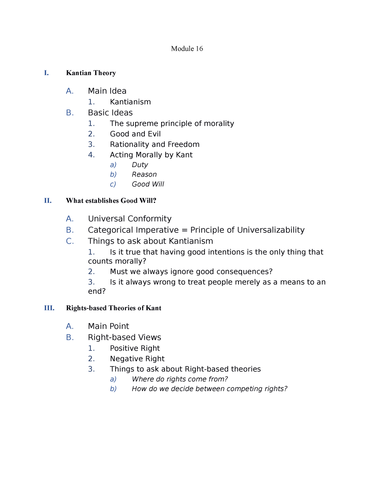 kantian-theory-wala-module-16-i-kantian-theory-a-main-idea