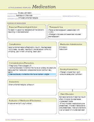 ALT Diagnostic Procedure template - NUR401 - Studocu