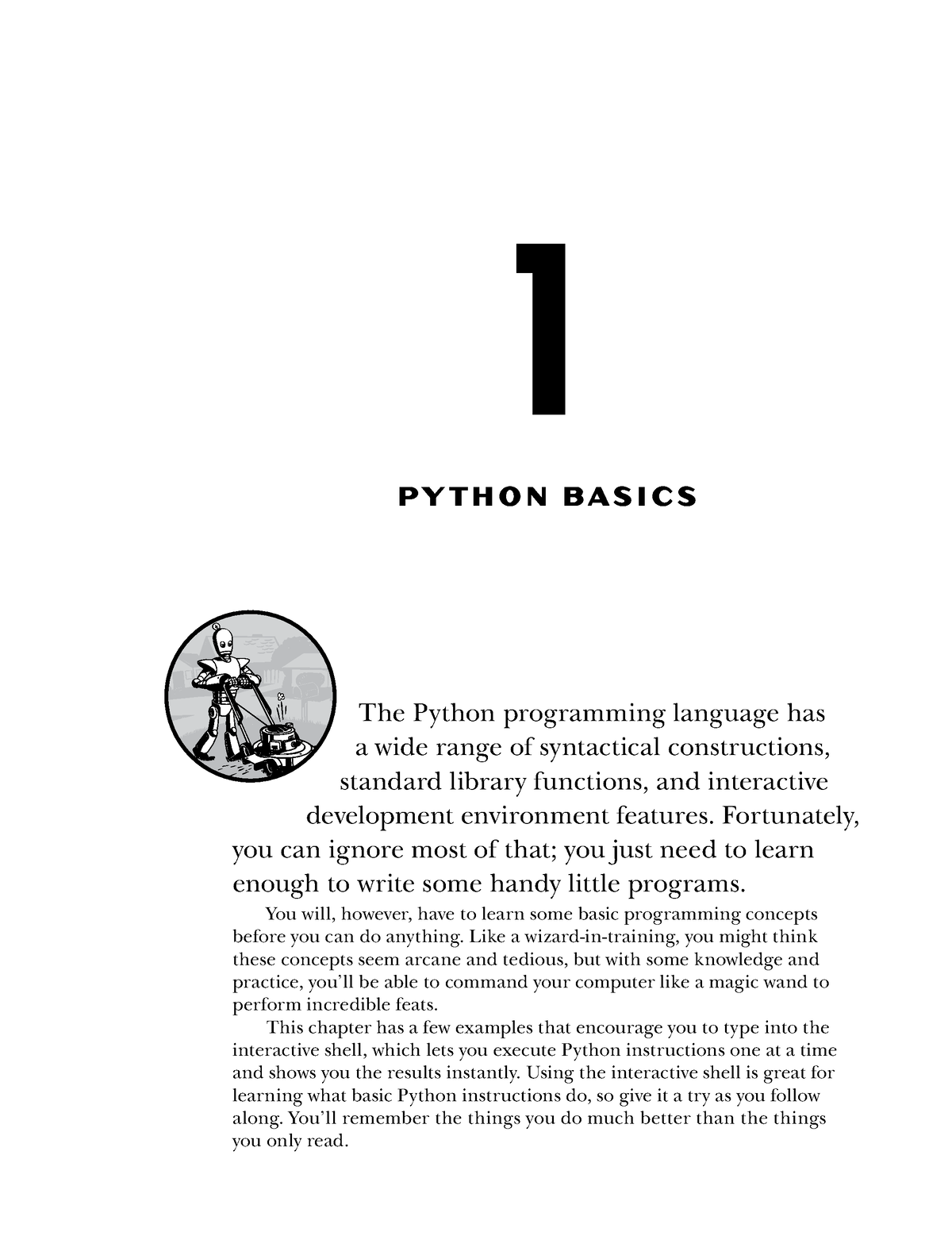 Chapter-1 - 1 P Y T H O N B A S I C S The Python Programming Language ...