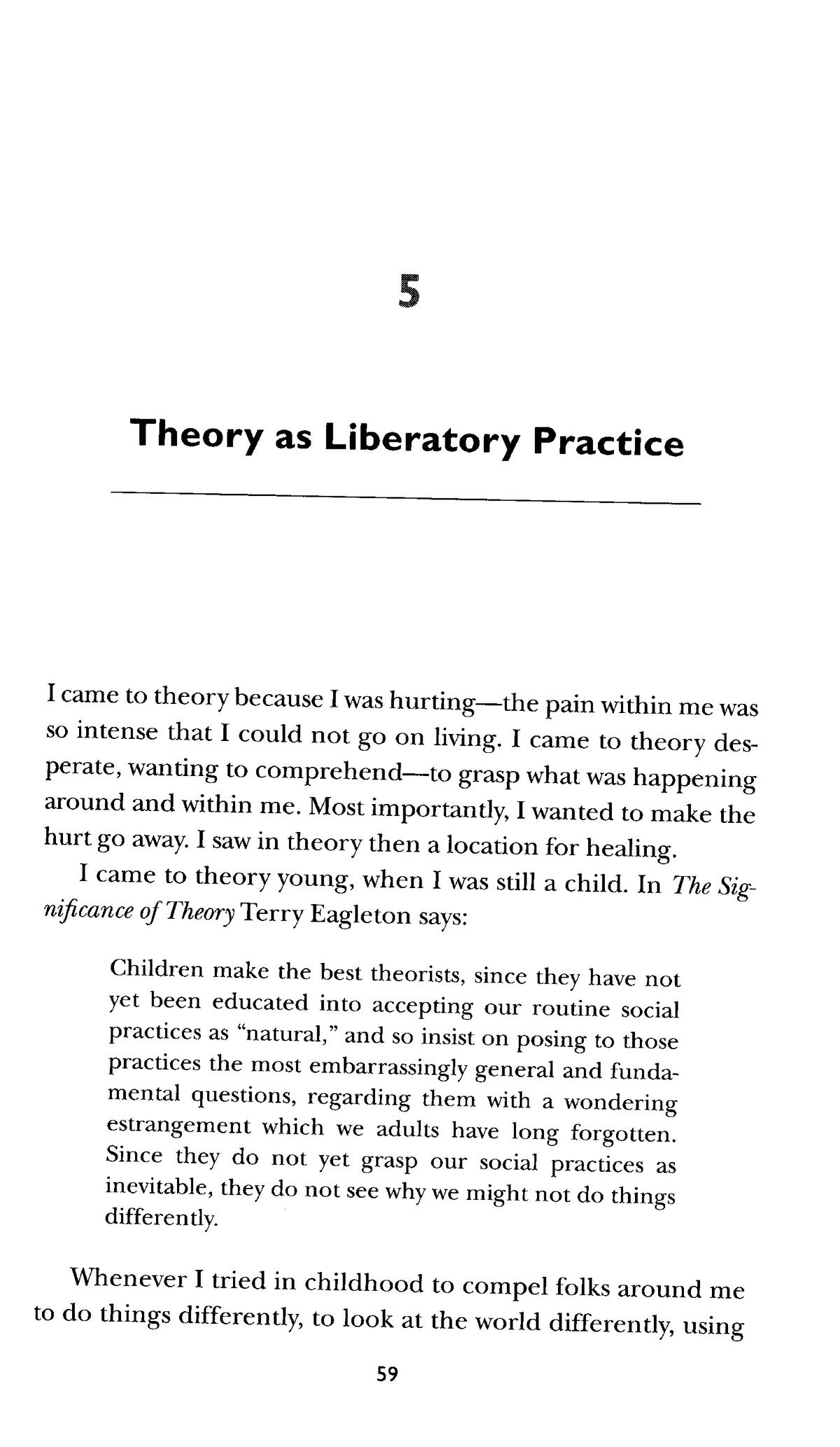 Theory as liberatory practice bell hooks AN200 Studocu