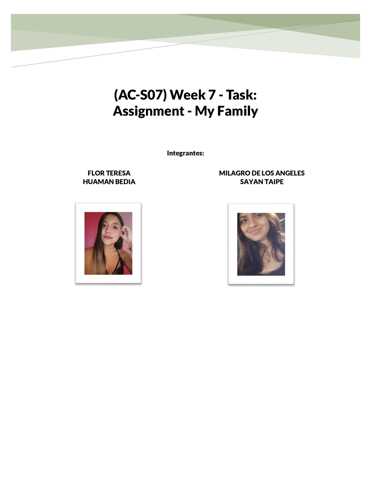 (ac s07) week 7 task assignment my family