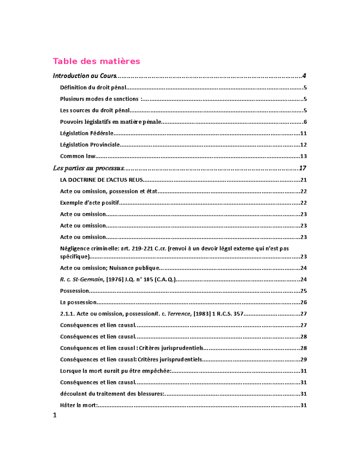 N D C P Nal Notes De Cours Table Des Mati Res Introduction Au Studocu