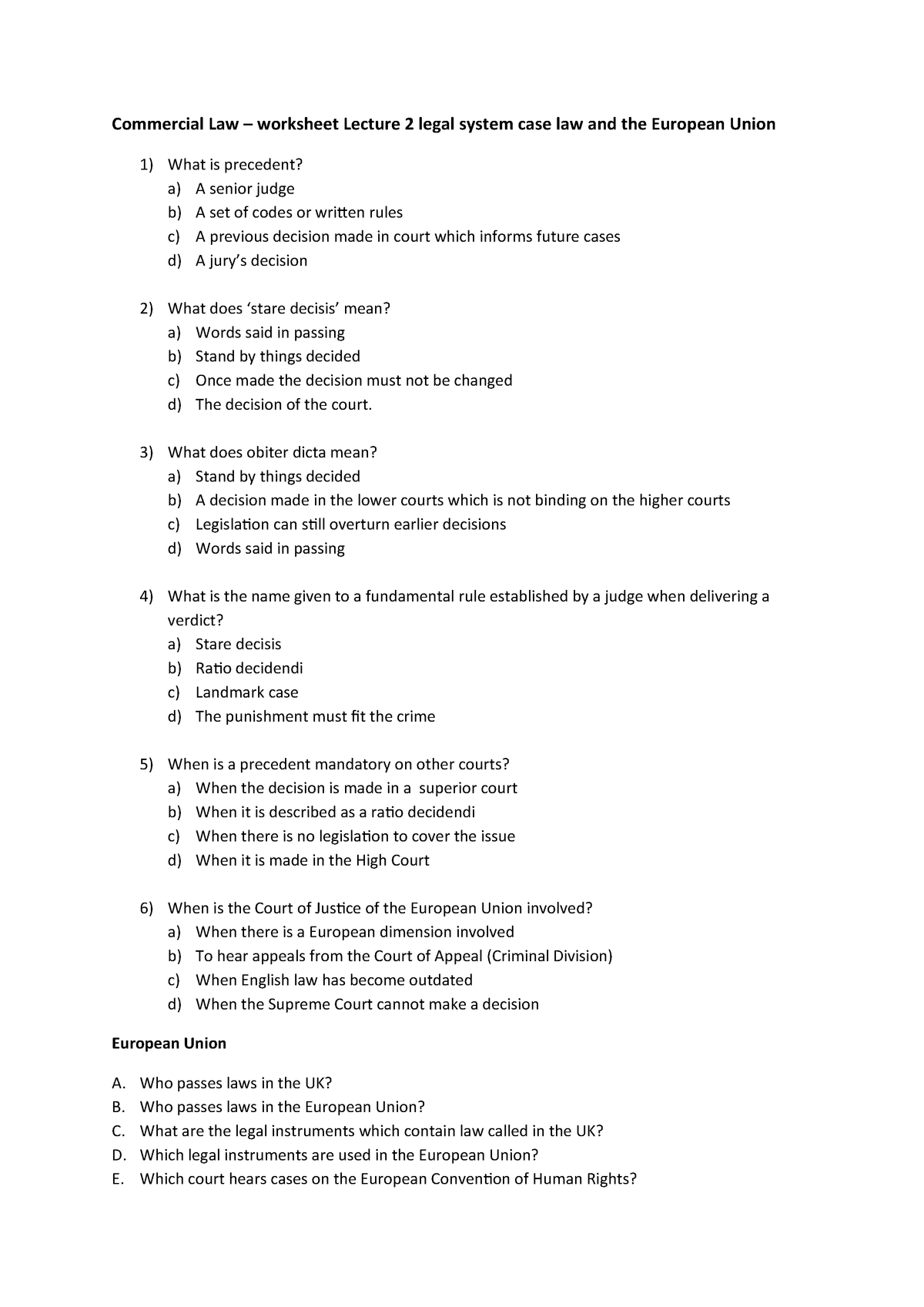 Supreme Court Cases Worksheet Answers
