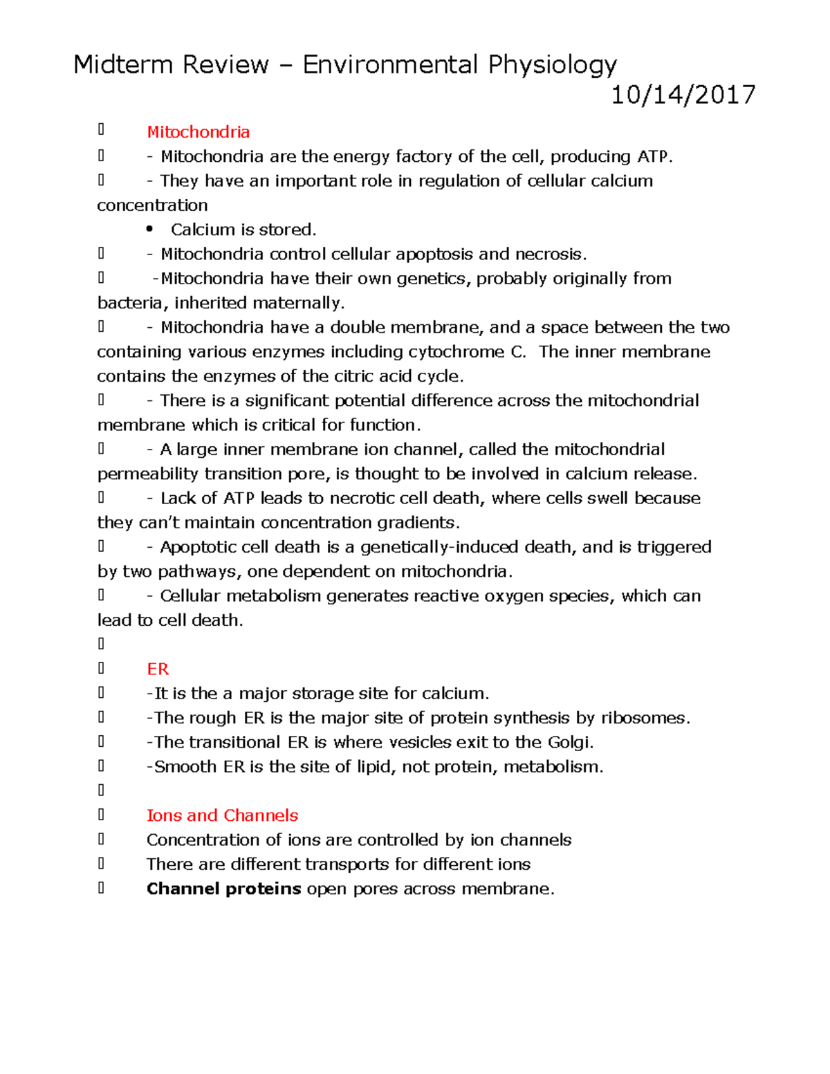 midterm-review-environmental-physiology-midterm-review