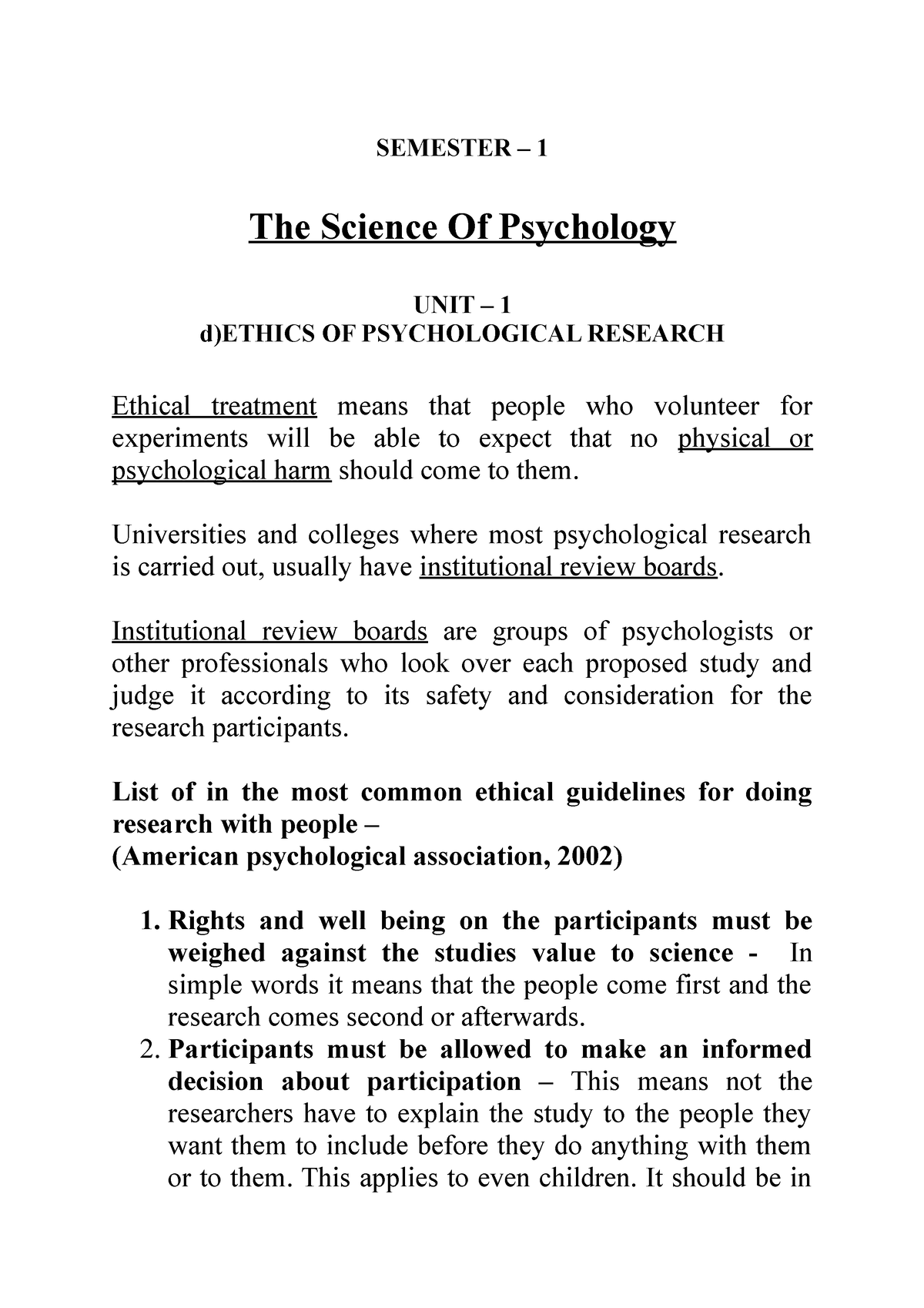 unit-1-d-ethics-of-psychological-research-semester-1-the