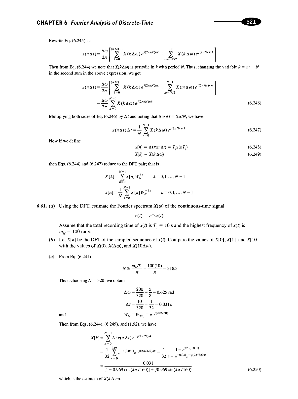 Schaums-outlines(S And S)-8 - CHAPTER 6 Fourier Analysis Of Discrete ...