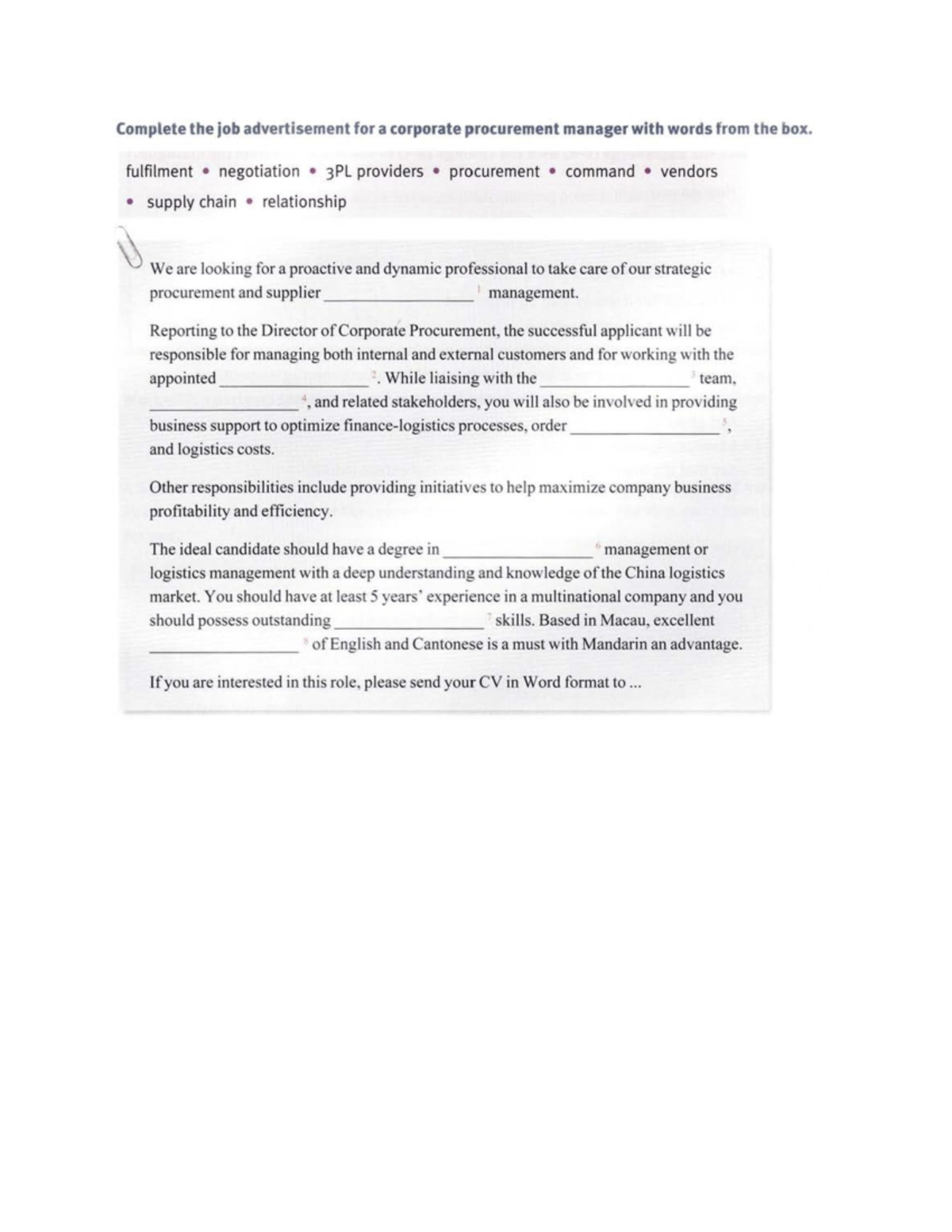 Eng. Imp and Exp Practice #2 - Business English Communication - Studocu