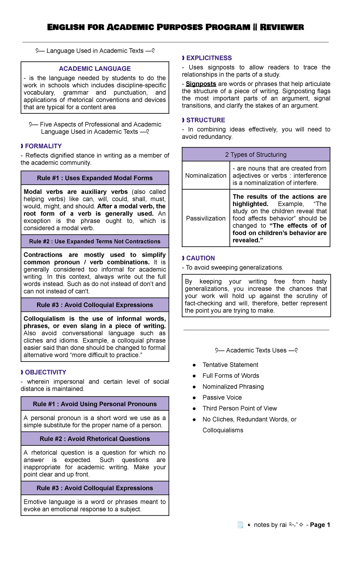 📍Q1 EAPP Reviewer - English For Academic Purposes Program || Reviewer ୨ ...