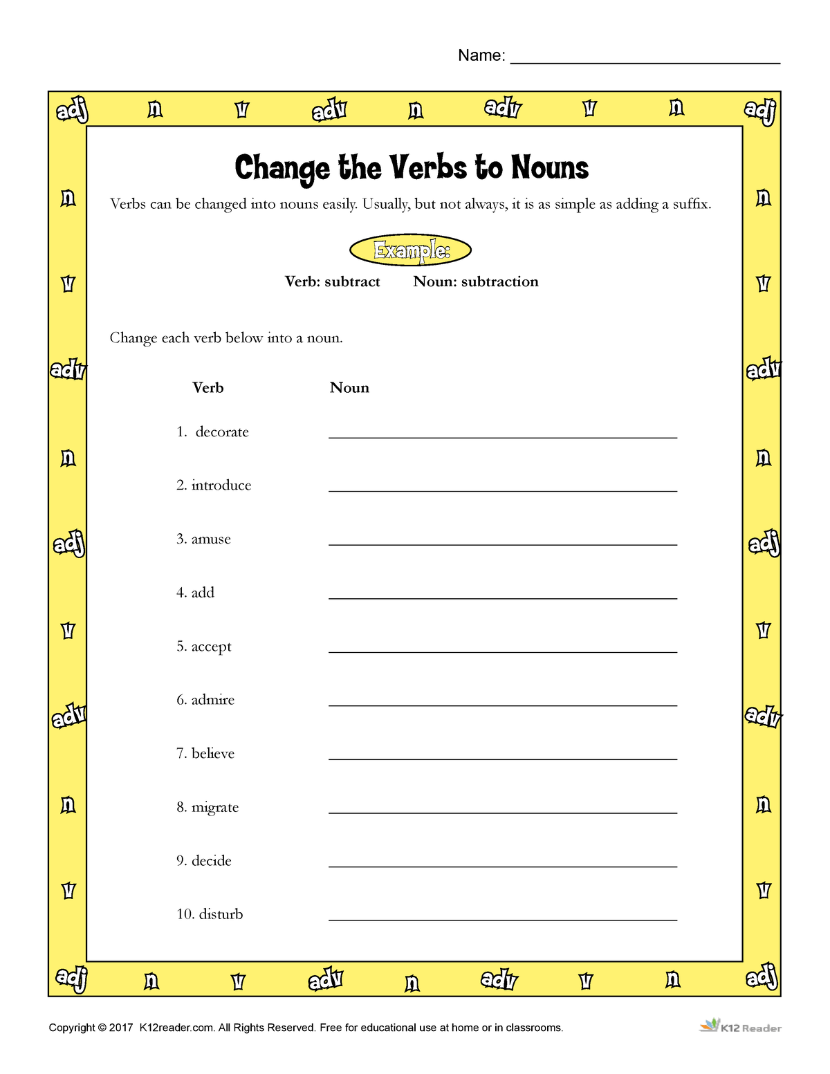 change-the-verbs-to-nouns-copyright-2017-k12reader-all-rights