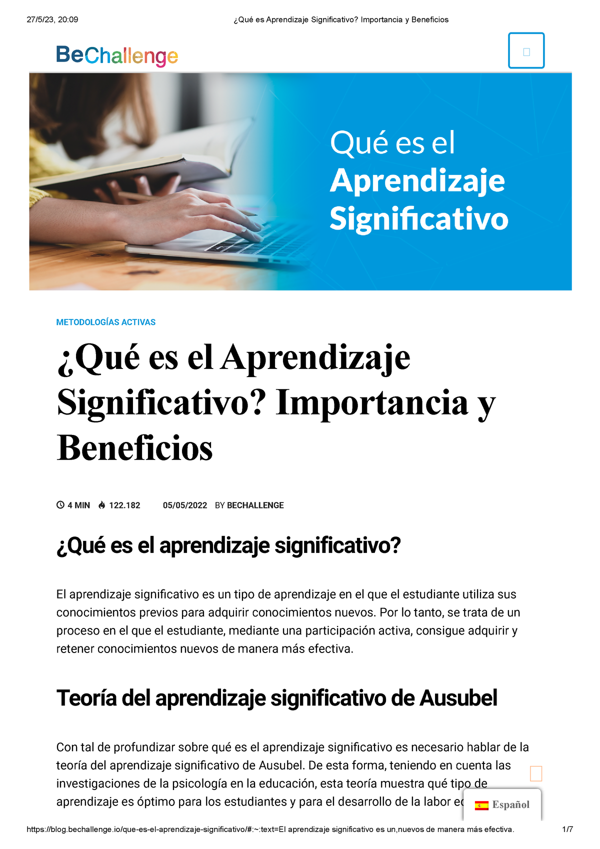 ¿qué Es Aprendizaje Significativo Importancia Y Beneficios 4 Min 122