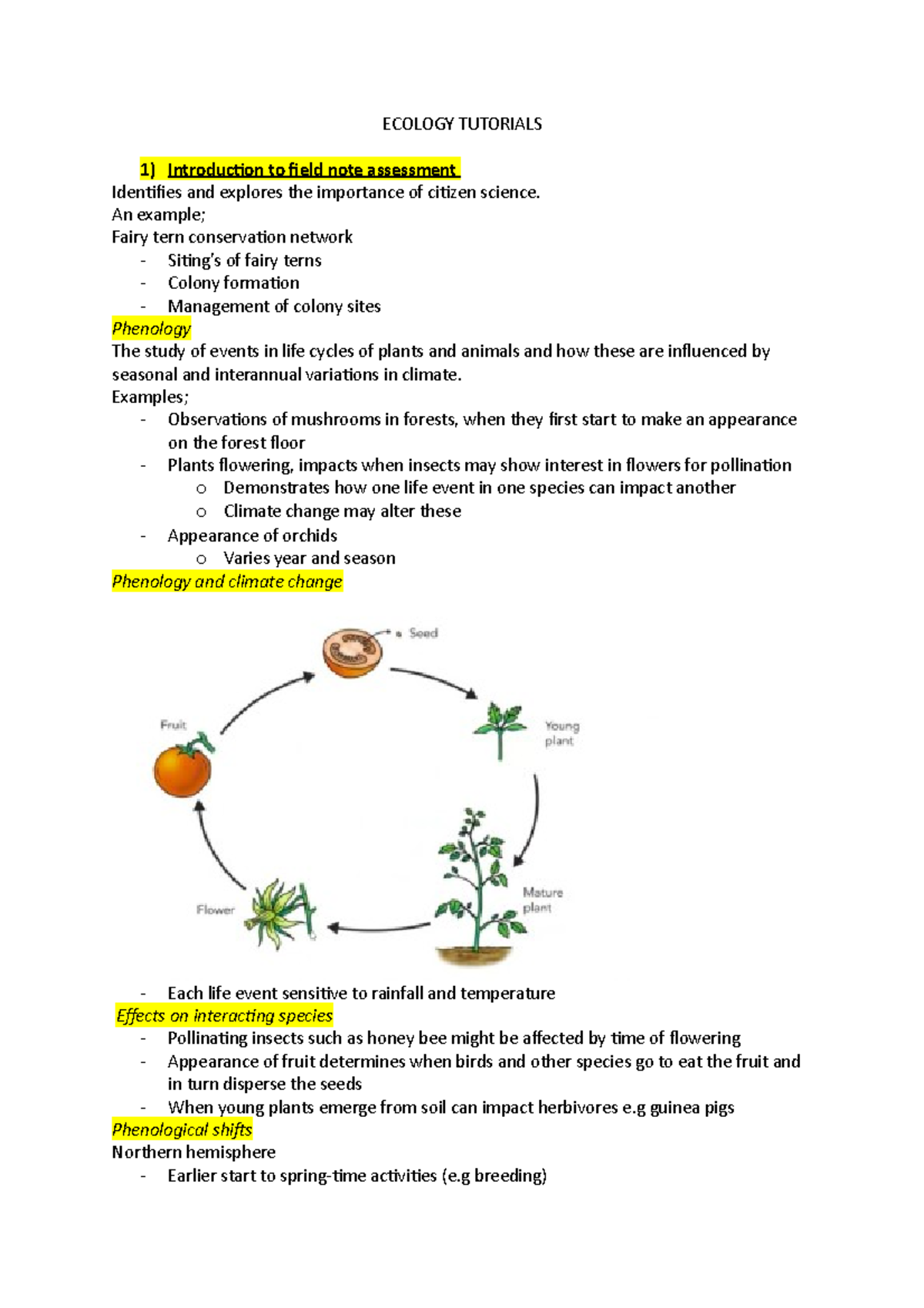 Ecology Tutorials - v useful for online exam - ECOLOGY TUTORIALS 1 ...
