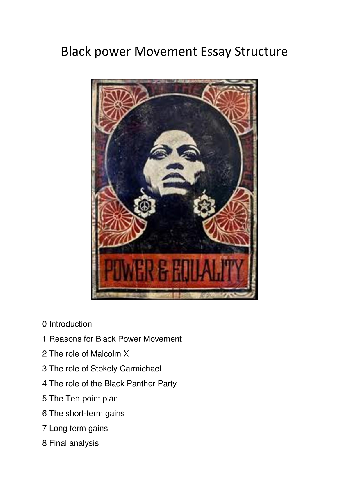black power movement essay download