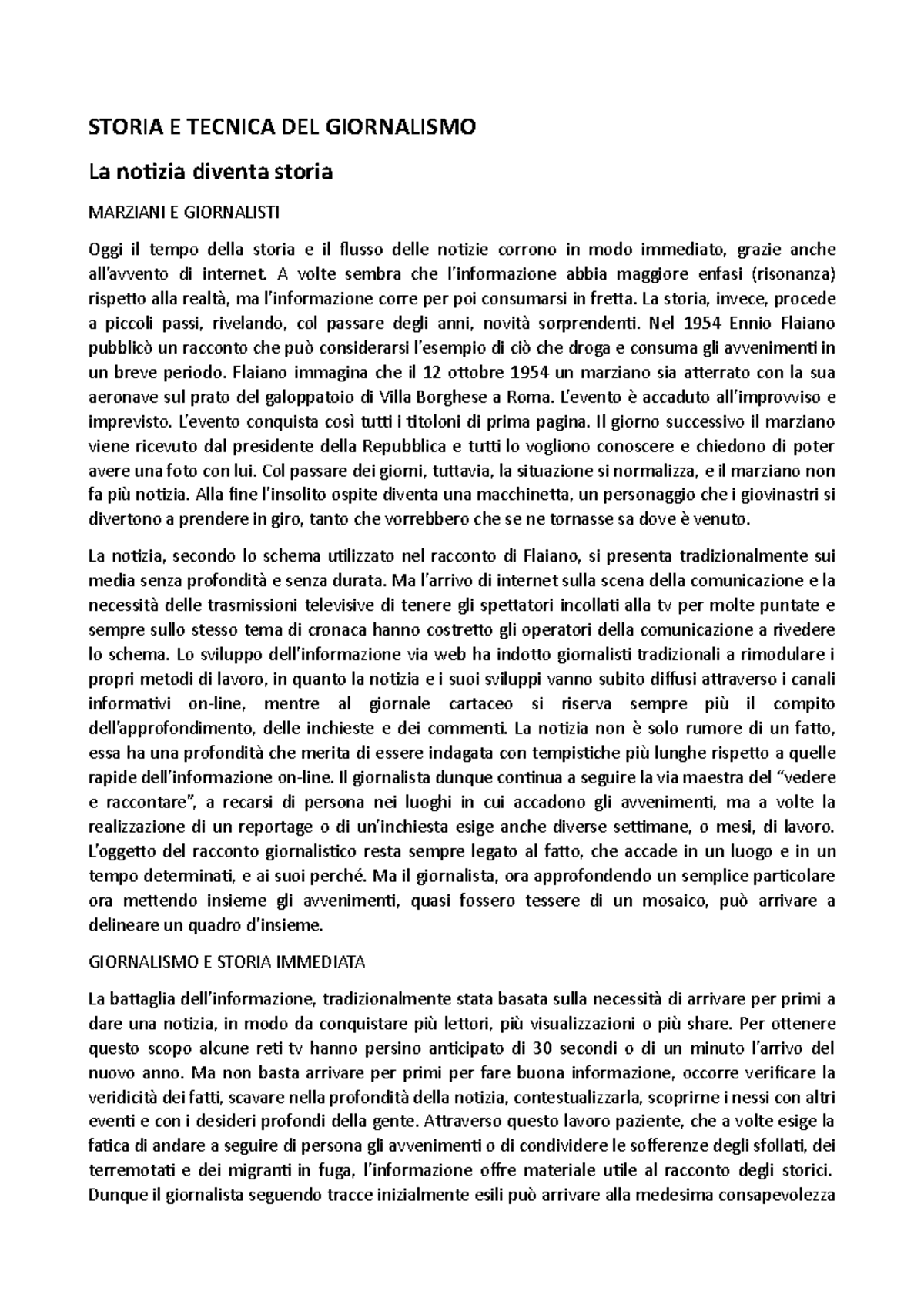 La notizia diventa storia 1 STORIA E TECNICA DEL GIORNALISMO La notizia diventa storia La notizia diventa storia 1 STORIA E TECNICA DEL GIORNALISMO La notizia diventa storia
