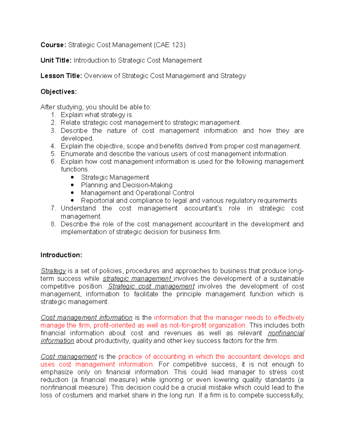 module-1-overview-of-cost-management-and-strategy-course-strategic