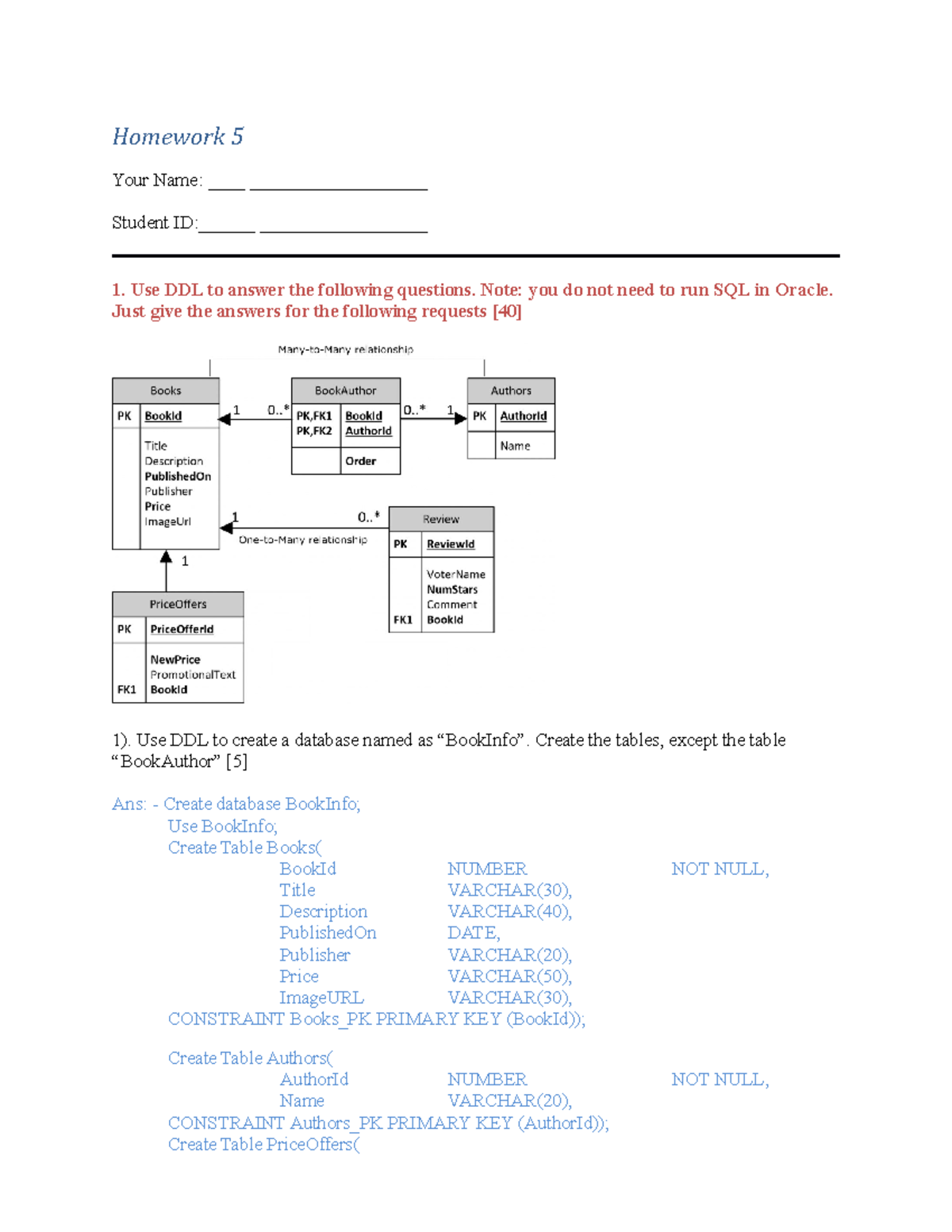 HW5 - Assignment Solution - Homework 5 Your Name ...