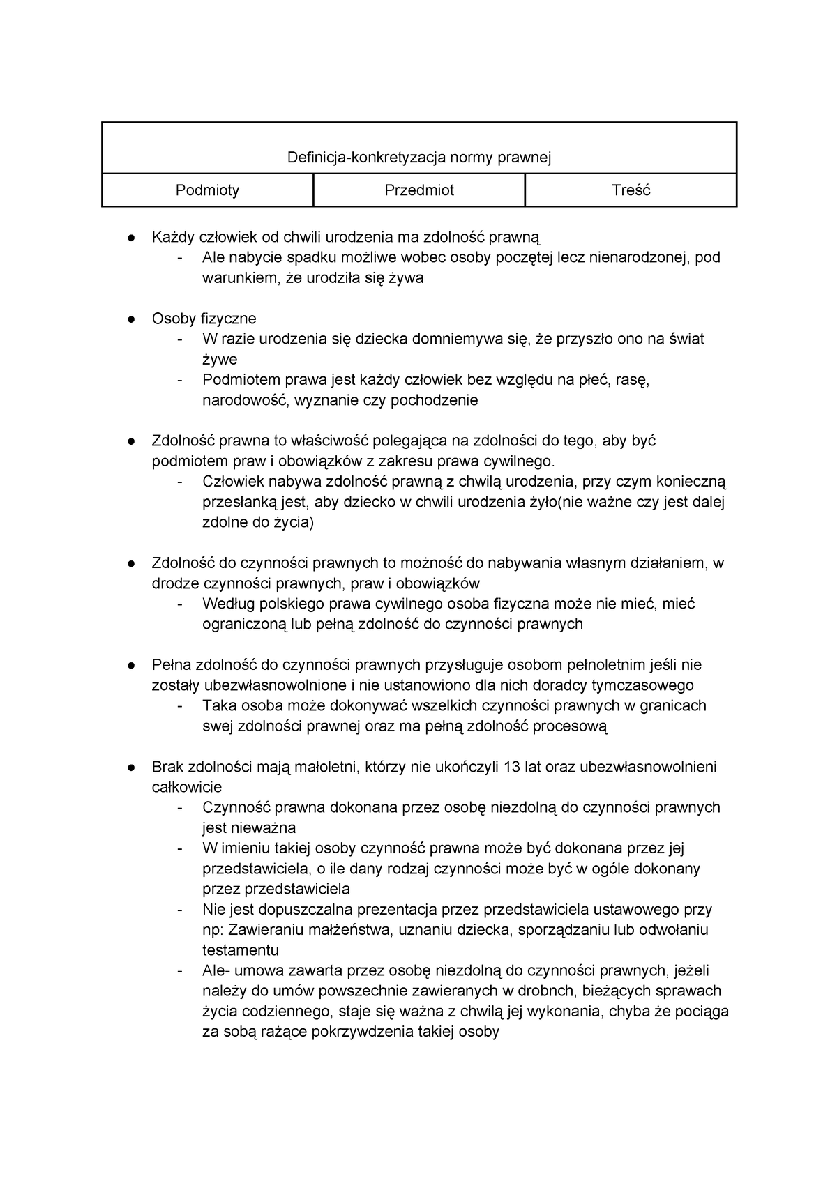 8 - Tak - Definicja-konkretyzacja Normy Prawnej Podmioty Przedmiot ...