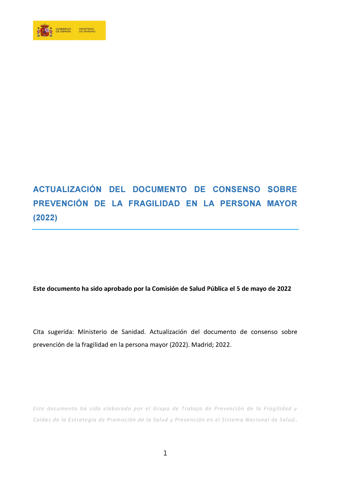 Actualización Fragilidad 2022 - ACTUALIZACIÓN DEL DOCUMENTO DE CONSENSO ...