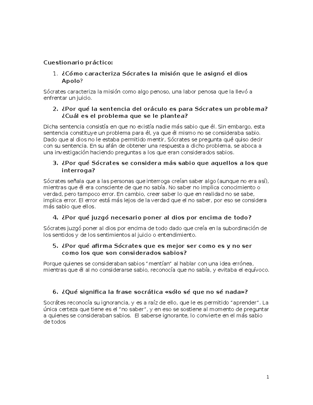 Unidad N°1 Cuestionario B - Cuestionario Práctico: ¿Cómo Caracteriza ...