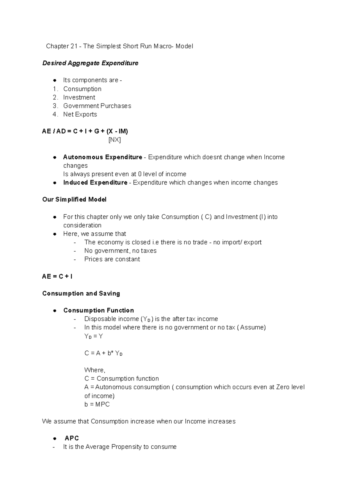 chapter-21-the-simplest-short-run-macro-model-in-order-to-meet