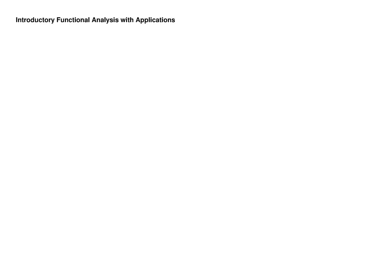 [PDF] DOWNLOAD Introductory Functional Analysis With Applications ...