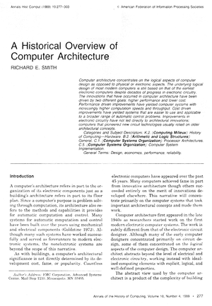 ieee research papers on computer architecture