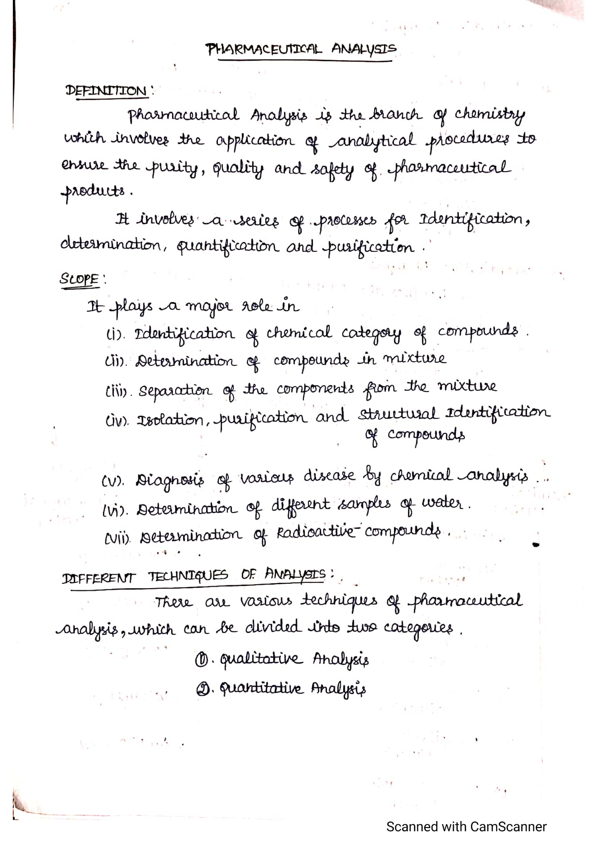 Introduction To Pharmaceutical Analysis - B.pharm - Studocu