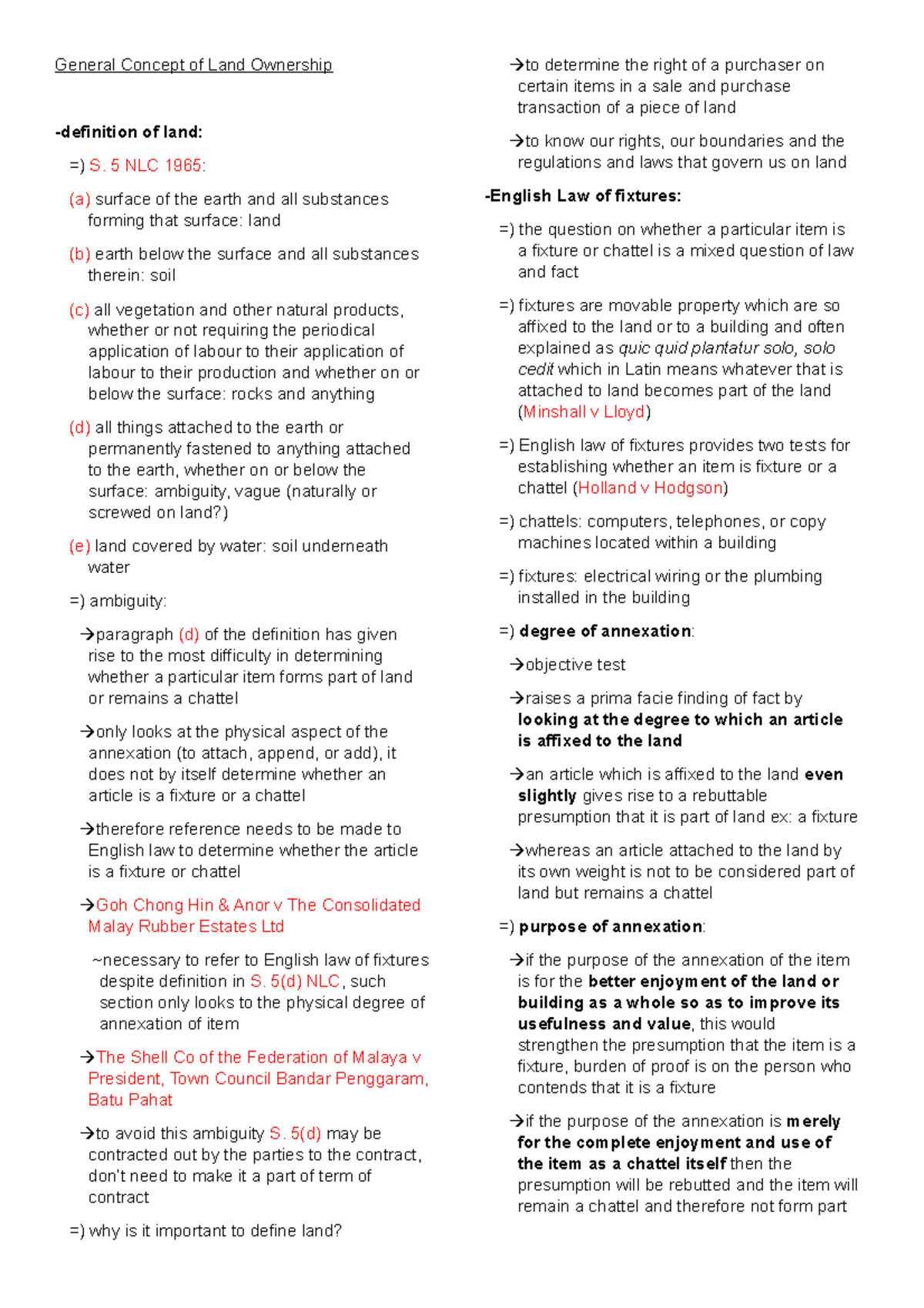 Topic 2 LANDLAW1 General Concept of Land Ownership definition of