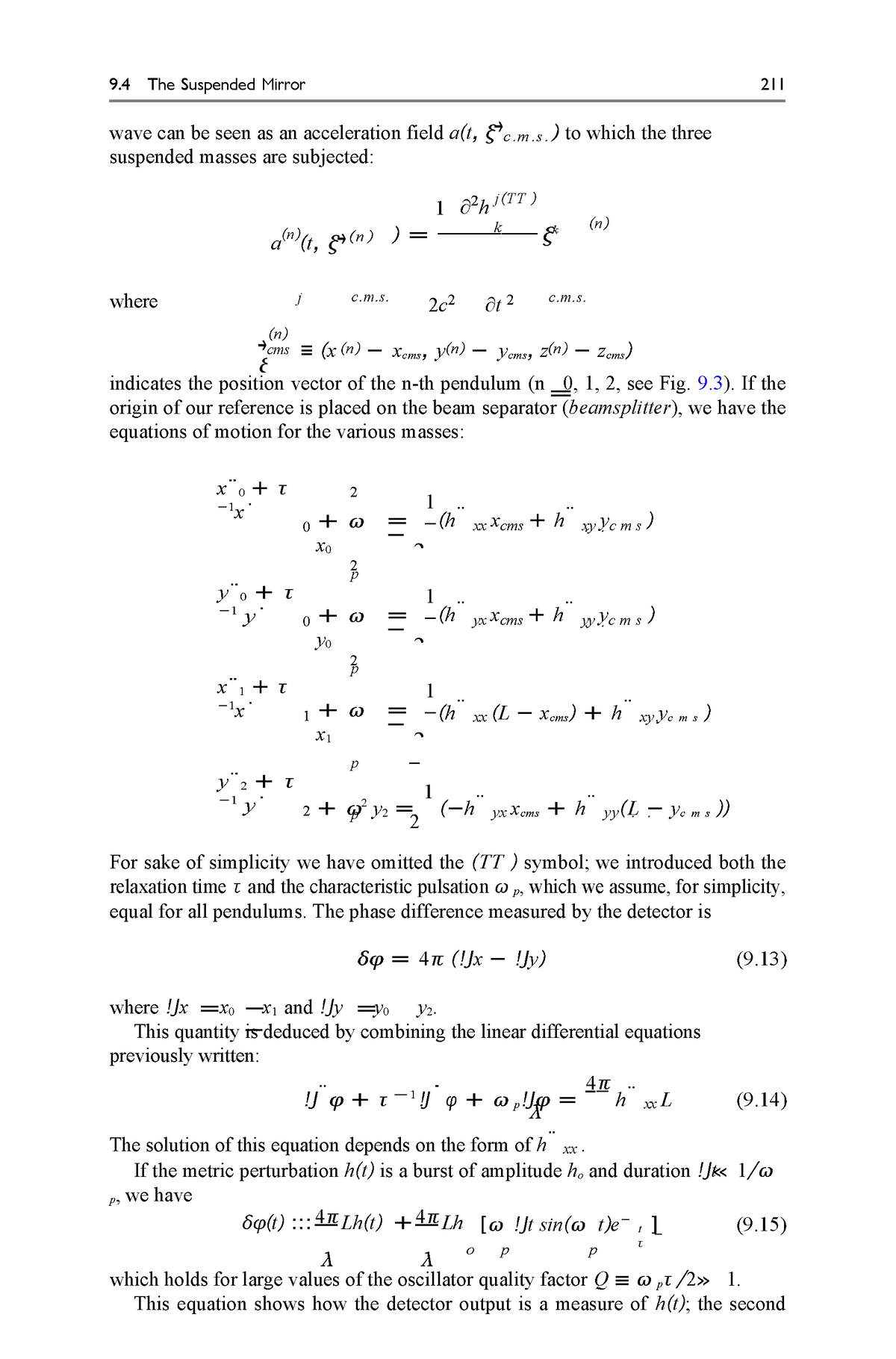 Experimental Gravitation Lecture Note Semester 5 Part 43 - (n) (n) (n ...