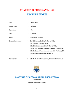 SL syllabus - R18 B. CSE Syllabus JNTU HYDERABAD 1 CS613PE: SCRIPTING ...